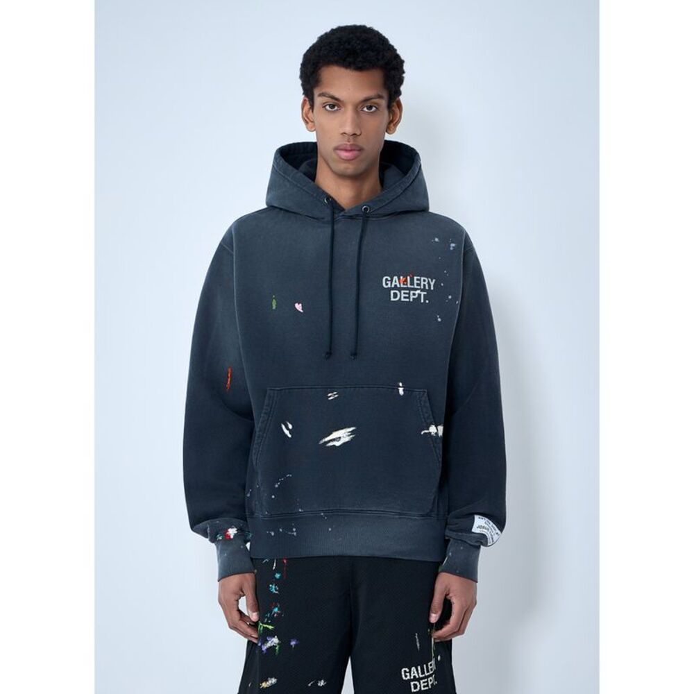 Gallery Dept. Men Paint Splatter Hooded Sweatshirt